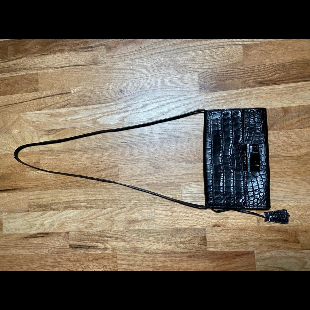 Michael Kors black alligator purse